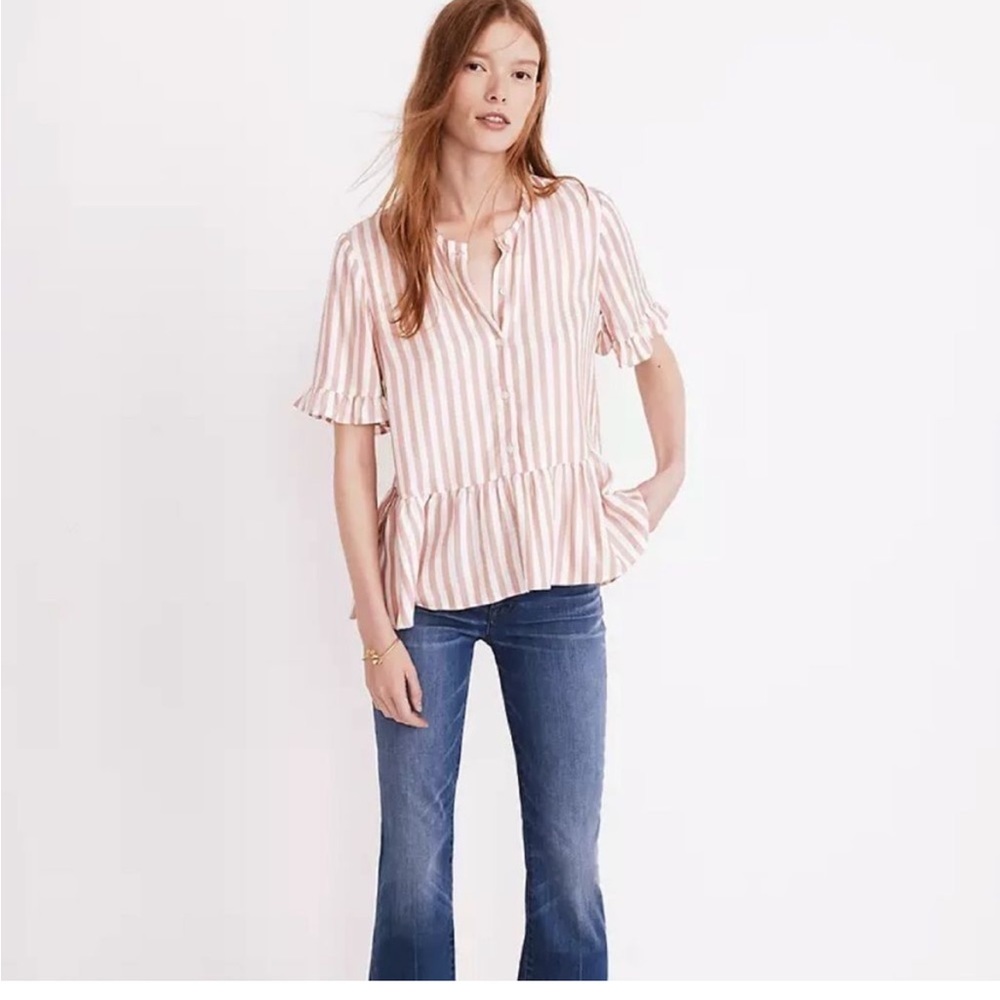 Madewell Ruffle Hem Top